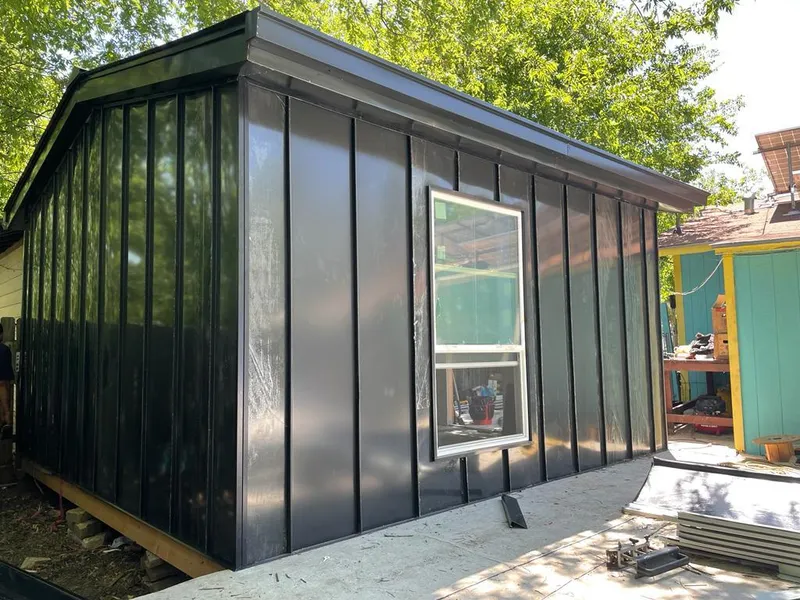 Black standing seam metal wall panels for Metal Roof Installation in Canal Fulton